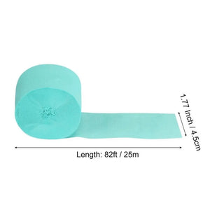 Pastel Tiffany Blue Crepe Paper Streamer Roll 25m