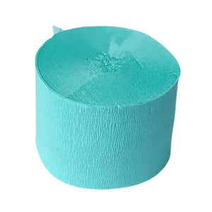 Pastel Tiffany Blue Crepe Paper Streamer Roll 25m