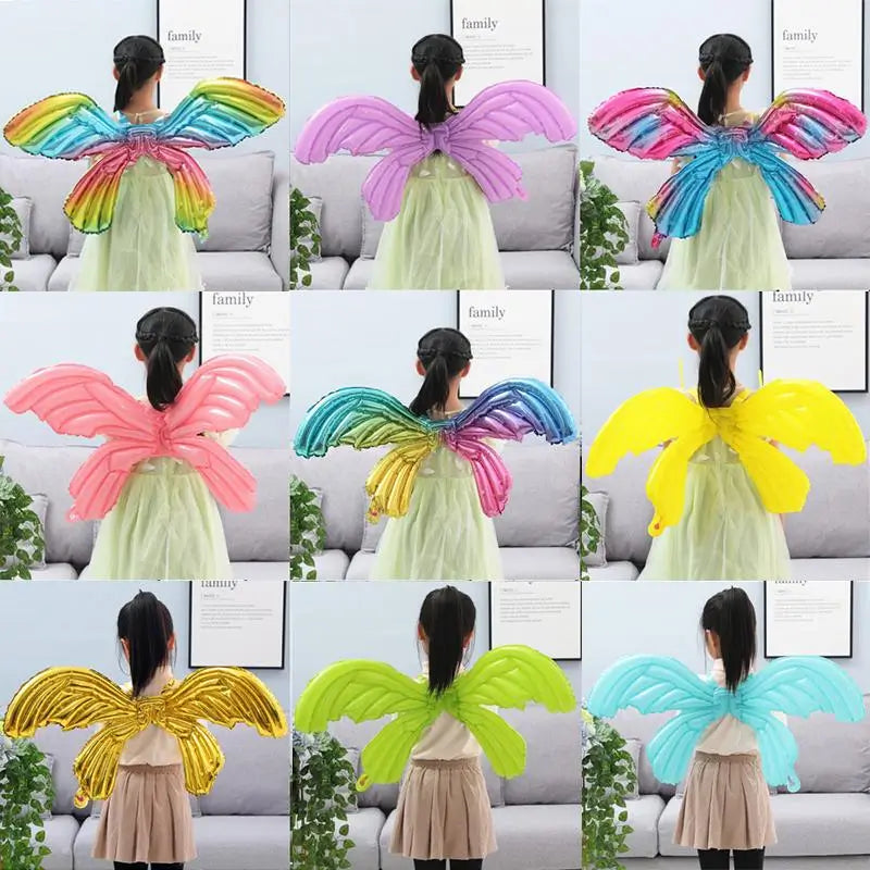 Lage Butterfly Fairy Wing Foil Balloon - Pastel Yellow