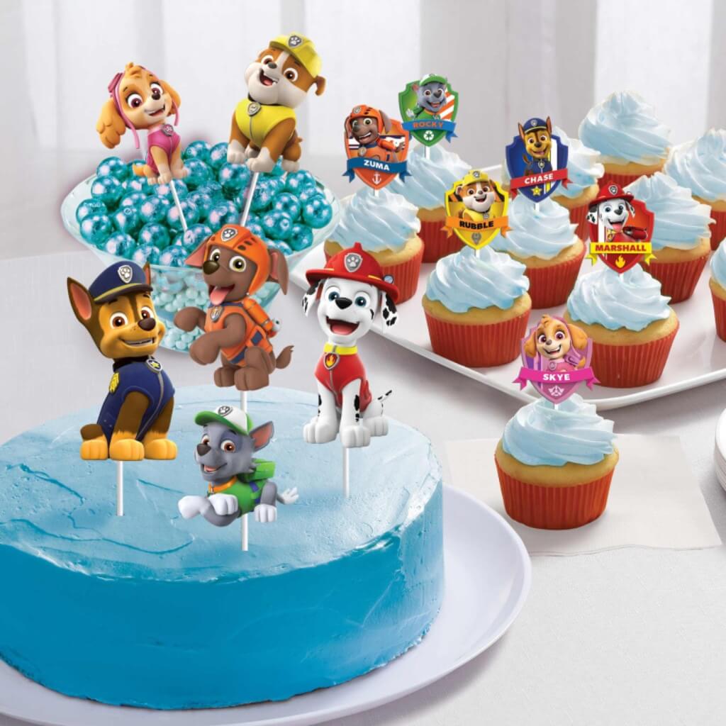 Paw Patrol Adventures Cake Topper Kit 12pk