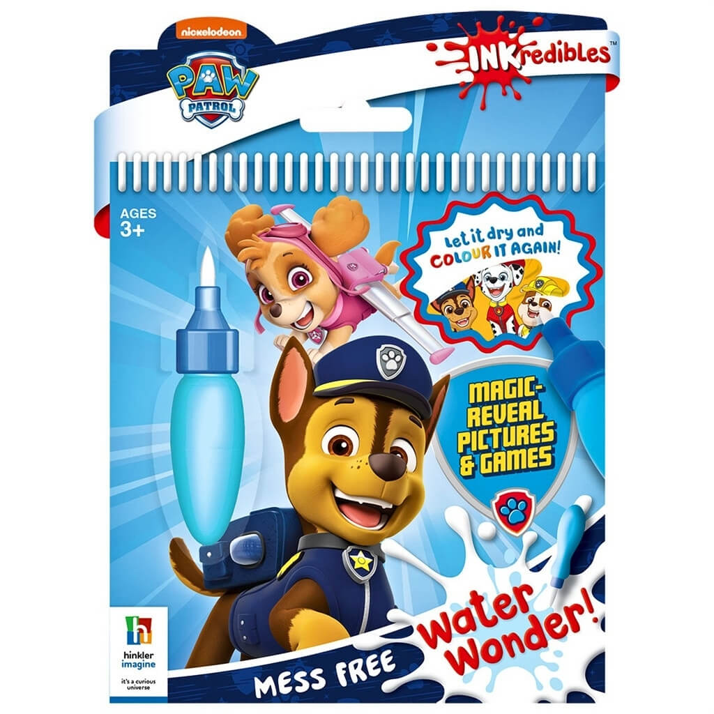 Paw Patrol Inkredibles Water Wonder reusable activity book