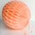 Decorative Peach Paper Honeycomb Ball