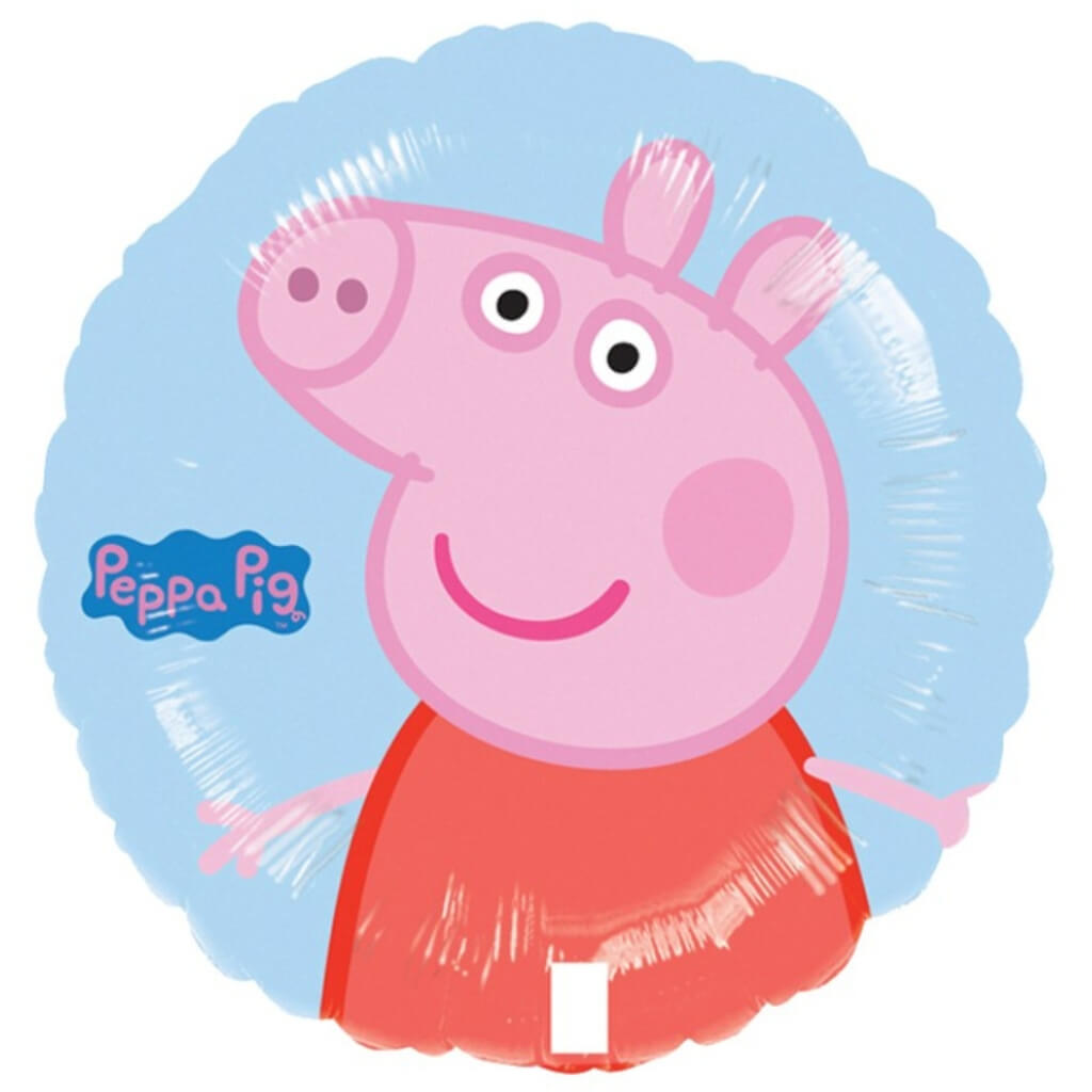 Peppa Pig Party Round Foil Balloon 45cm