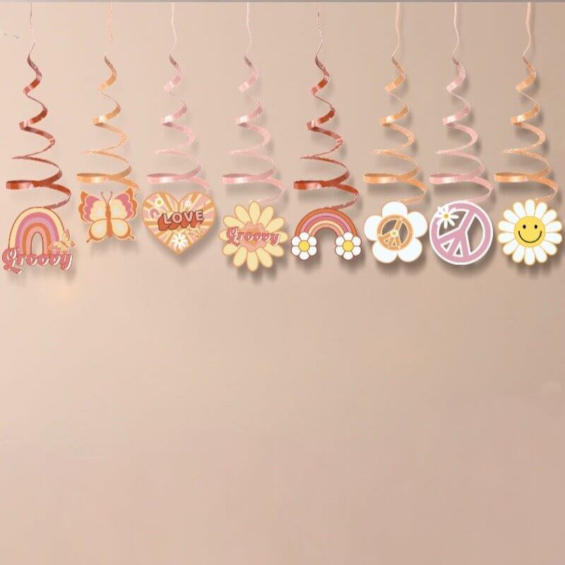 Hippie Groovy Birthday Swirl 16 Pack