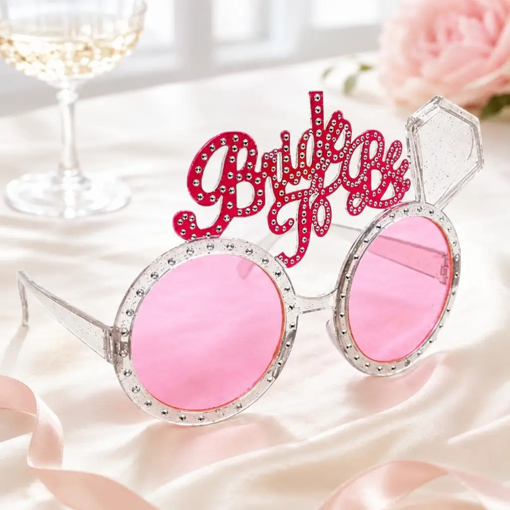 Pink 'Bride To Be' Diamond Glasses – Hen Party & Bridal Shower Accessories