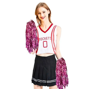 Pink pom poms for dance and sports events