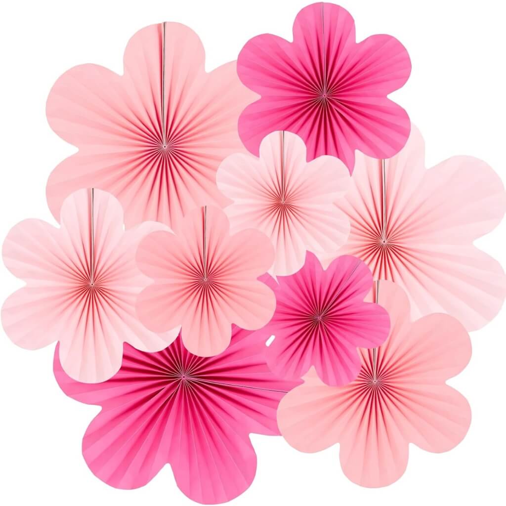 Pink Cherry Blossom Flower Arrangements 9pk