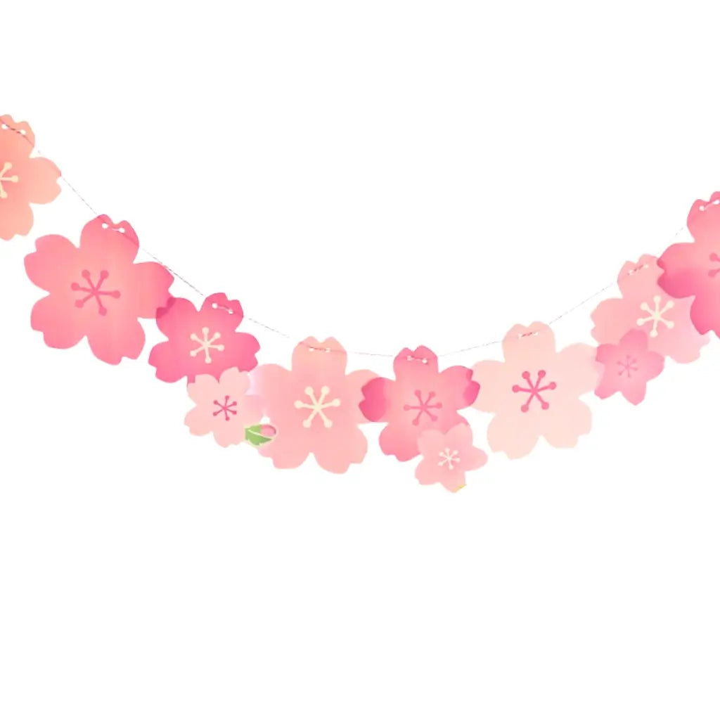 Pink Cherry Blossom Paper Bunting 2m