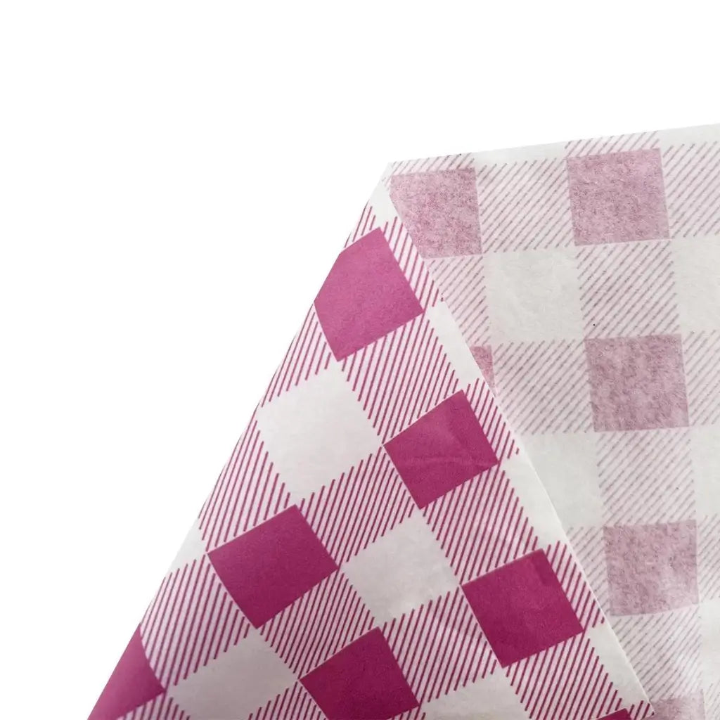 Pink Gingham Lunch Paper Napkins 25pk