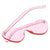 Transparent Pink Love Heart Party Sunglasses