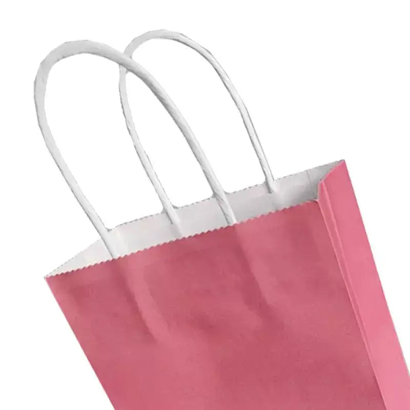 Pink Paper Gift Bags 4pk