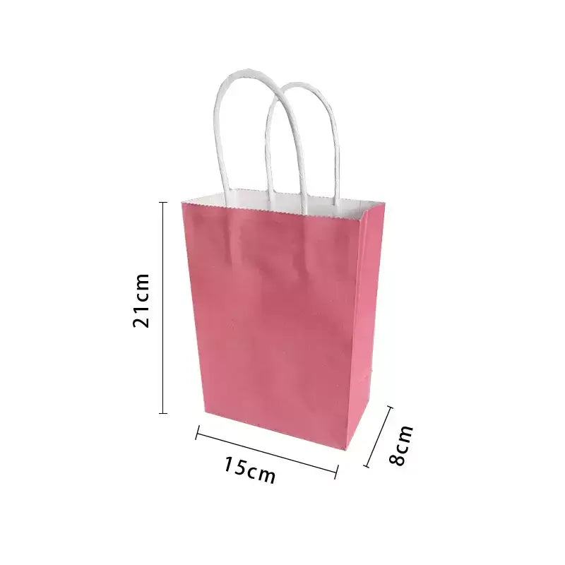 Pink Paper Gift Bags 4pk
