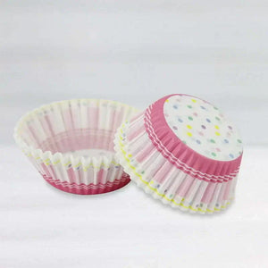 Pink Polka Dot Cupcake Cups 40pk