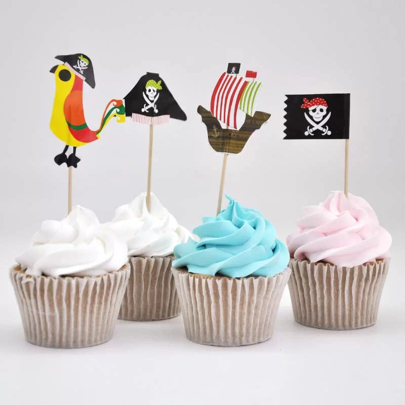 Pirate Cupcake Toppers 20pk