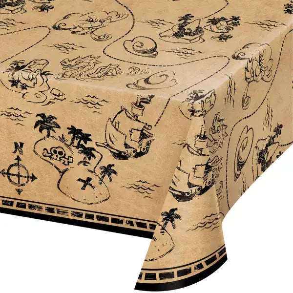 Pirate Treasure Rectangular Plastic Tablecover