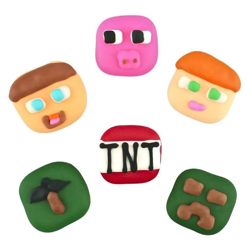 minecraft edible sugar decorations for cupcakes