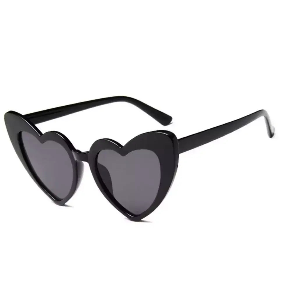 Black Heart Shaped Party Sunglasses