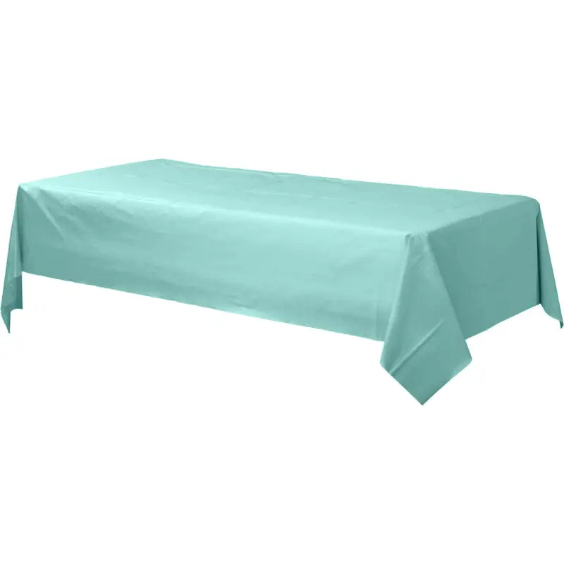 Plastic Rectangular Tablecover - Robin's Egg Blue
