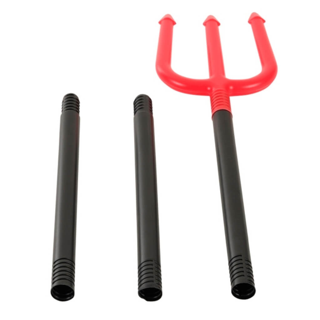 Plastic Red Devil Halloween Trident Pitchfork