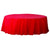 Plastic Round Tablecover - Apple Red