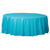 Plastic Round Tablecover - Caribbean Blue