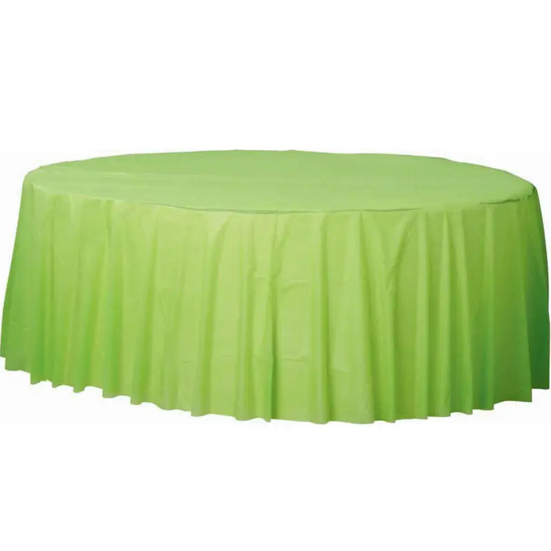 Plastic Round Tablecover - Kiwi Green