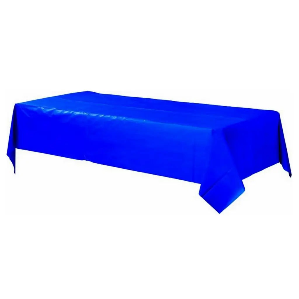 Plastic Rectangular Tablecover - Royal Blue