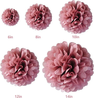 Plum Tissue Paper Pom Pom