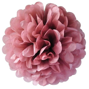 Plum Tissue Paper Pom Pom