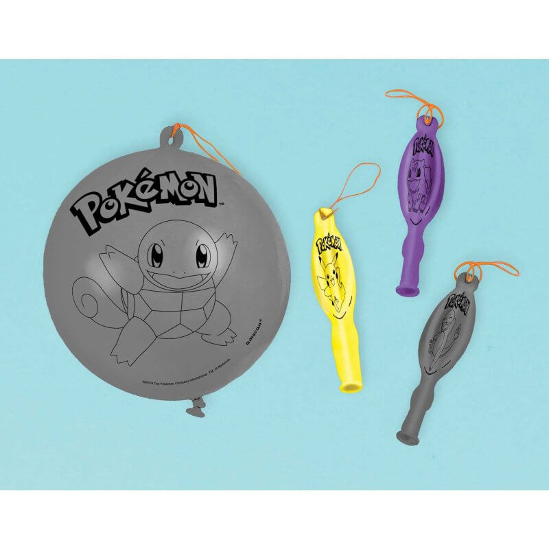 amscan Pokemon Classic punch Balloon 4 Pack