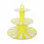 3 Tier Eco Yellow Striped Cake Stand