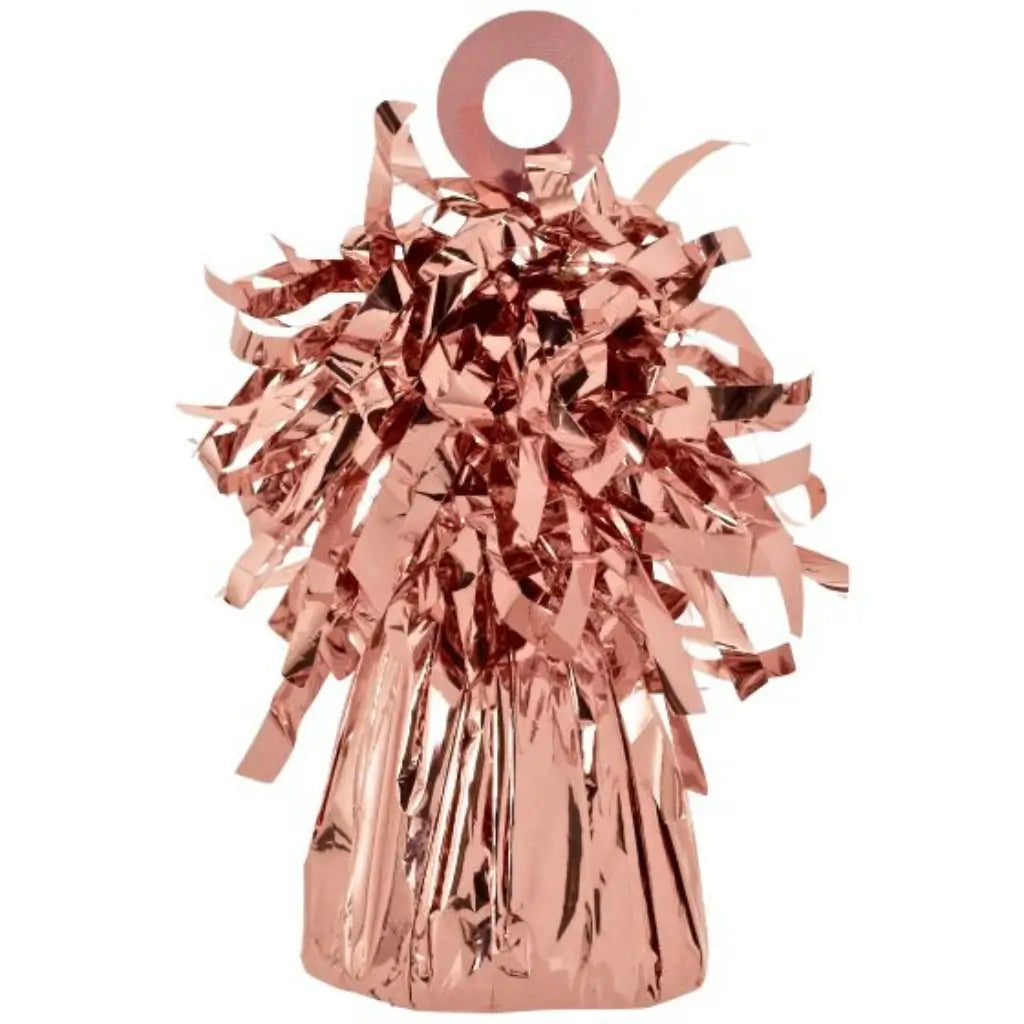 Premium rose gold foil balloon weight for helium balloons