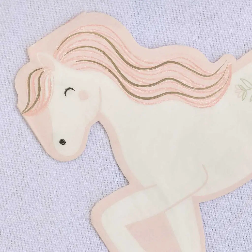 Princess Horse Paper Party Napkins 16pk