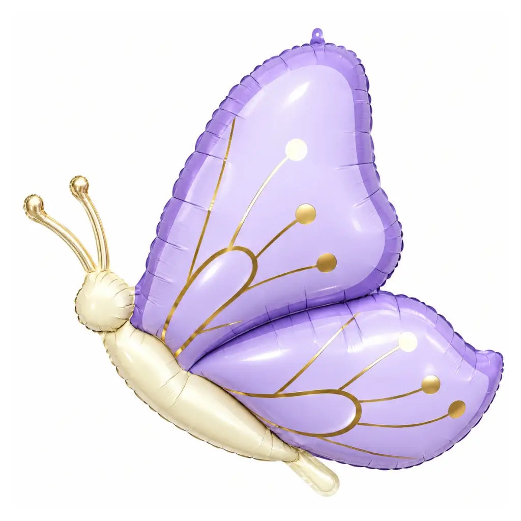 purple side-profile butterfly balloons for party decorations