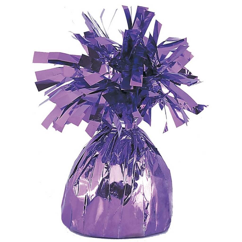 Small Foil Balloon Weight - Purple