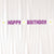 Purple Happy Birthday with White Daisy Flower Felt Banner Bunting