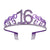 Metal Rhinestone Age 16 Birthday Purple Tiara