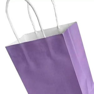 Purple Paper Gift Bags 4pk