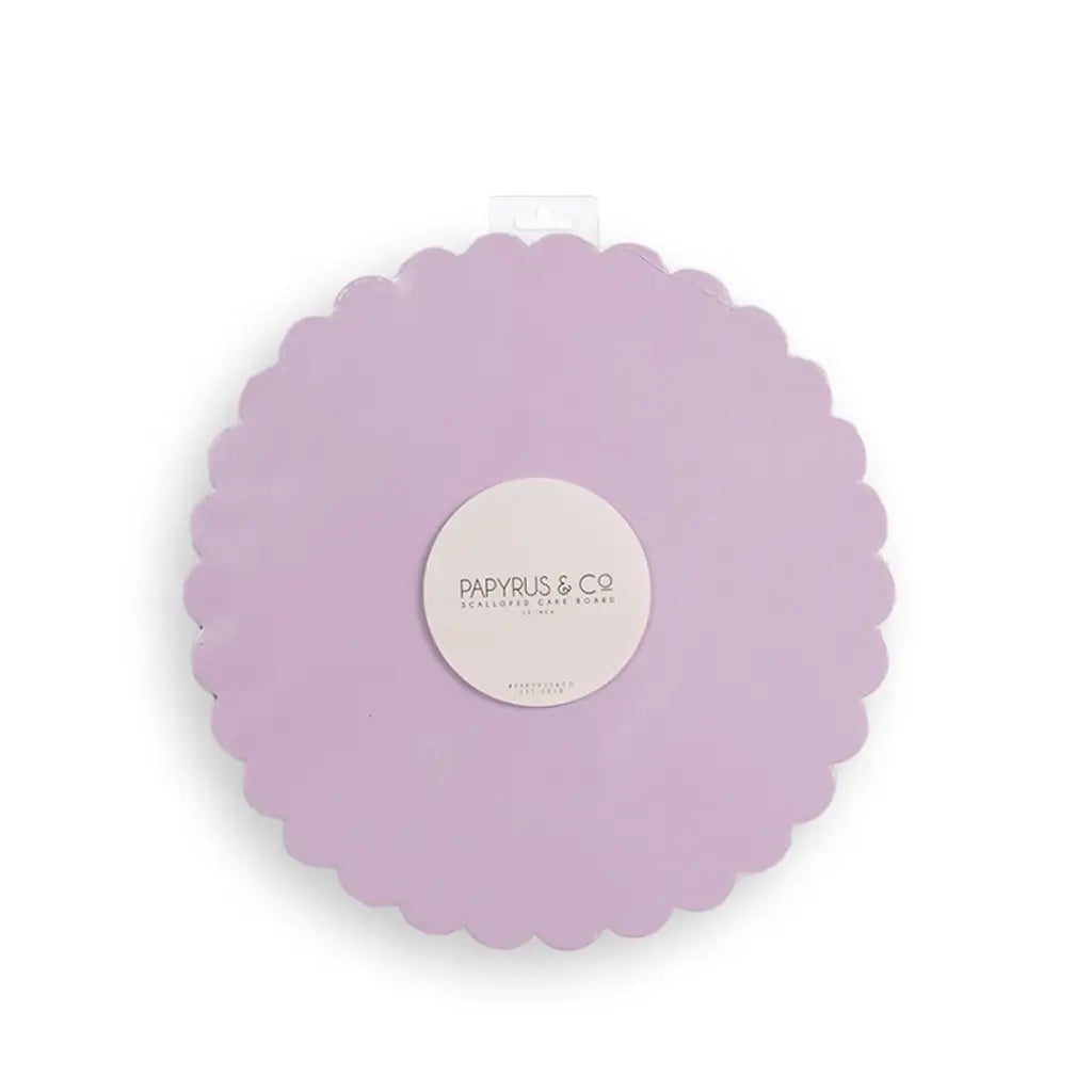 Papyrus 10-inch lilac cake board made from compressed board