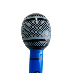 PVC Inflatable Microphone Musical Rock Instrument - Blue