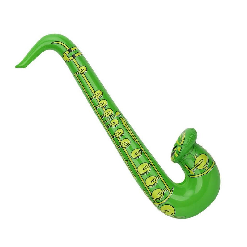 PVC Inflatable Green Saxophone Rock Musical Instrument - Online Party ...