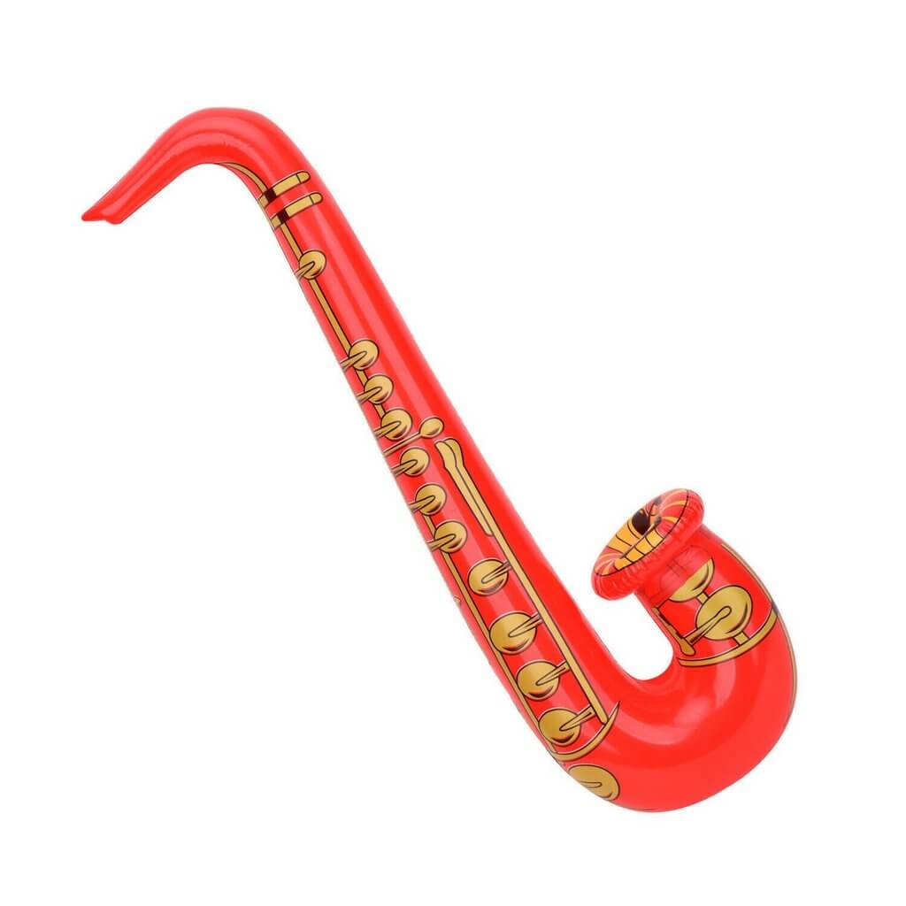 PVC Inflatable Saxophone Musical Rock Instrument - Orange