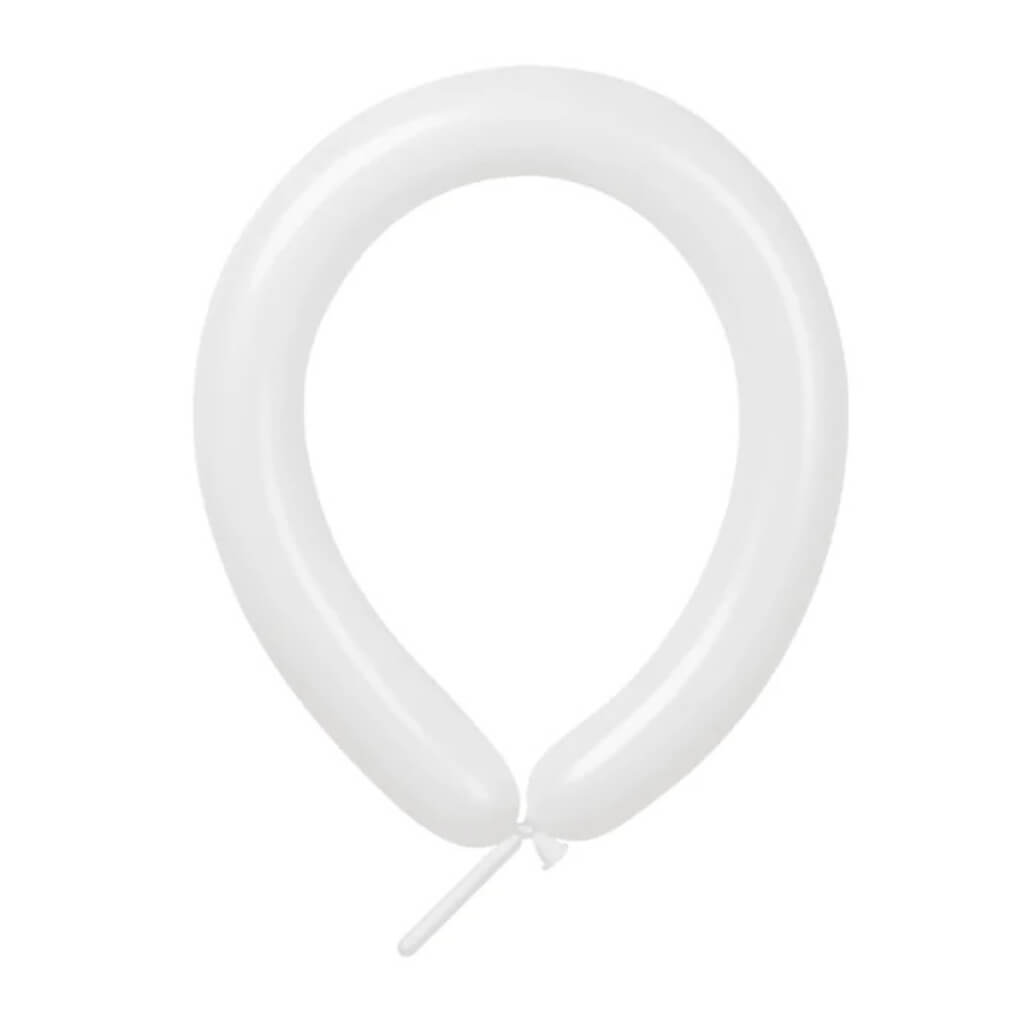 white q260 Modelling Long Latex Balloons 10pk party decorations