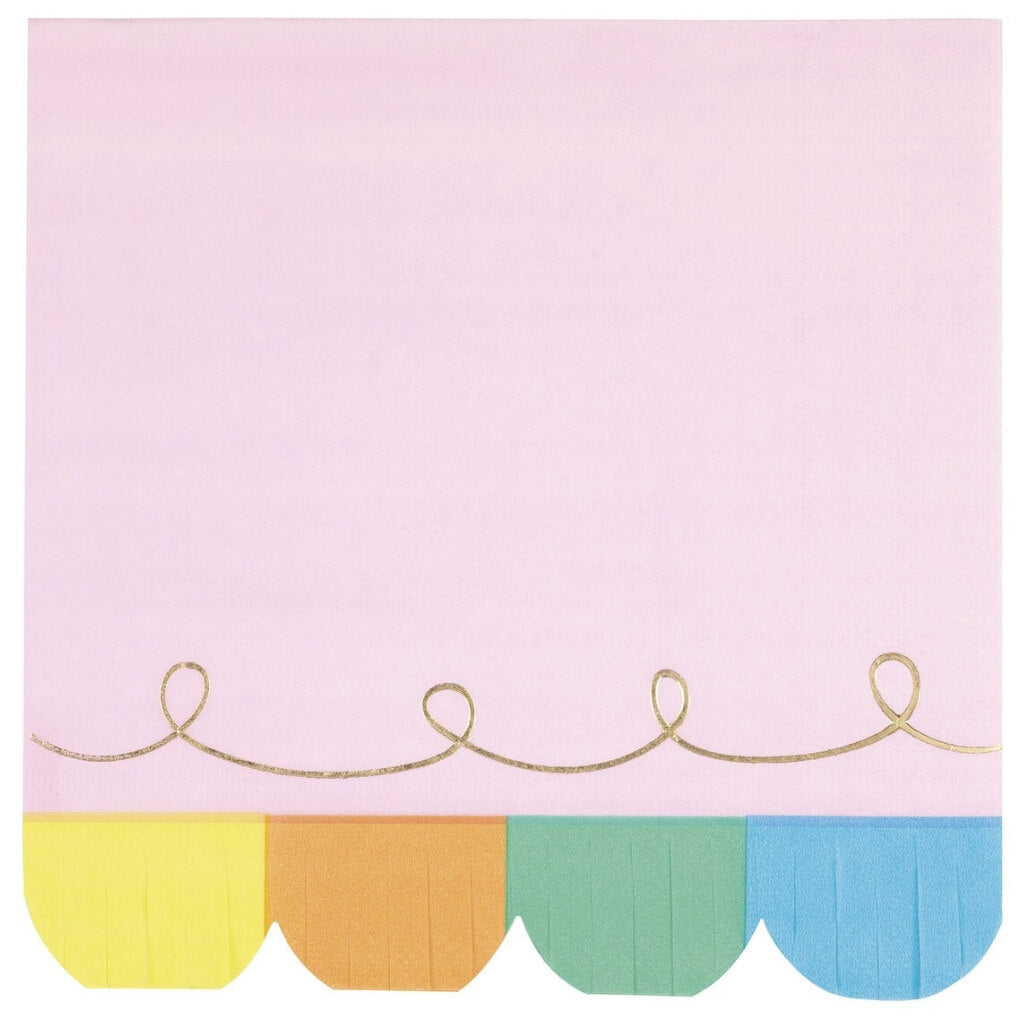 Rainbow Birthday Sweets Luncheon Napkins 16pk