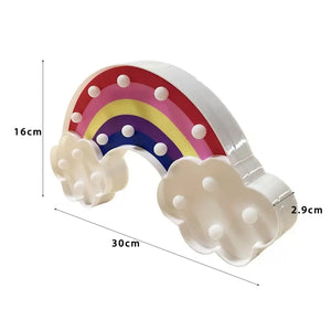 Rainbow cloud LED light for nursery