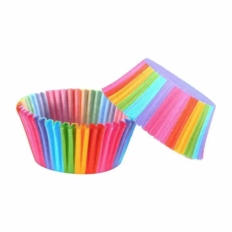 Rainbow Cupcake Cups 100pk