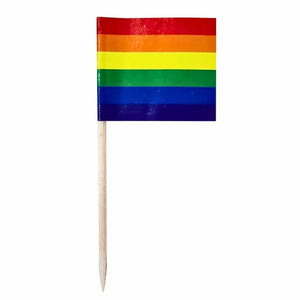 Rainbow Flag Cupcake Picks 50pk Cake Toppers