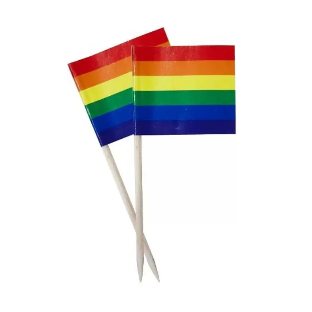 Rainbow Flag Cupcake Picks 50pk Cake Toppers
