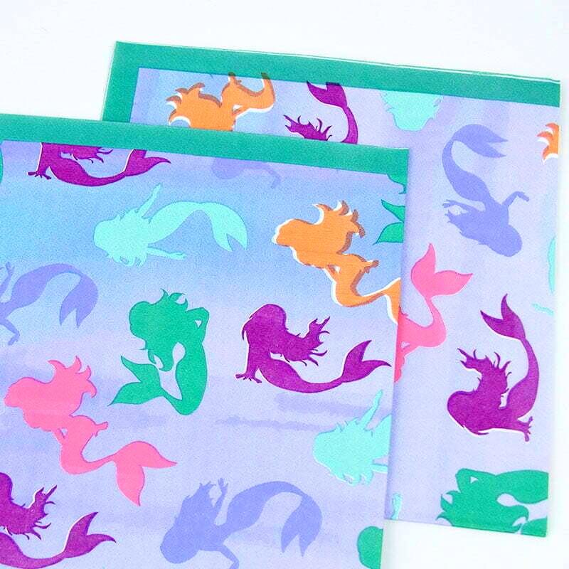 Mermaid Paper Lunch Napkins 20 Pack