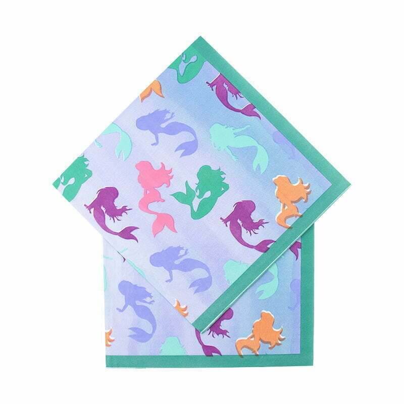 Mermaid Paper Lunch Napkins 20 Pack
